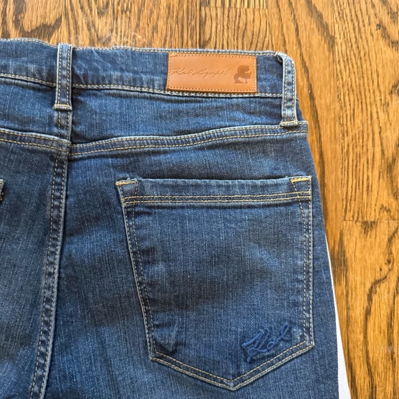 Karl Lagerfeld Blue Jeans with Logo Side Stripe - Picture 6 of 6